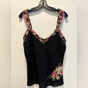 Oscar De La Renta Vintage Pink Label Y2K floral tank